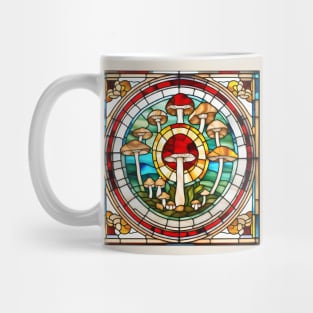 Madonna of Mushrooms Stained Glass Mug